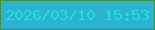 文字の大きさ：5、枠の色：409139、背景の色：2cb3d1、文字の色：1de4d1 無料ブログパーツのブログ時計
