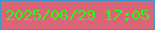 文字の大きさ：4、枠の色：4093c6、背景の色：da6579、文字の色：27fb0f 無料ブログパーツのブログ時計