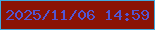 文字の大きさ：3、枠の色：40aadf、背景の色：8a1305、文字の色：5256d2 無料ブログパーツのブログ時計