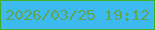 文字の大きさ：2、枠の色：40b02b、背景の色：3dbaef、文字の色：61a551 無料ブログパーツのブログ時計