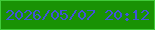 文字の大きさ：2、枠の色：40cb39、背景の色：199204、文字の色：4054d7 無料ブログパーツのブログ時計