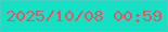 文字の大きさ：5、枠の色：40d3c3、背景の色：14e0c3、文字の色：e55365 無料ブログパーツのブログ時計
