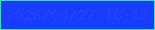 文字の大きさ：5、枠の色：40dac9、背景の色：173eff、文字の色：283ff5 無料ブログパーツのブログ時計