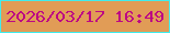文字の大きさ：2、枠の色：40eced、背景の色：e19c56、文字の色：bd0784 無料ブログパーツのブログ時計
