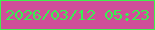 文字の大きさ：3、枠の色：40f14d、背景の色：cf4f99、文字の色：39f051 無料ブログパーツのブログ時計