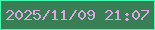 文字の大きさ：2、枠の色：40fbb0、背景の色：397f56、文字の色：d9a7e0 無料ブログパーツのブログ時計