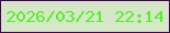 文字の大きさ：1、枠の色：41015b、背景の色：d6e7c7、文字の色：52f02a 無料ブログパーツのブログ時計