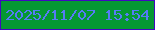 文字の大きさ：3、枠の色：4108c0、背景の色：059833、文字の色：567bf6 無料ブログパーツのブログ時計