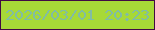 文字の大きさ：2、枠の色：410a44、背景の色：a7d937、文字の色：81bca4 無料ブログパーツのブログ時計