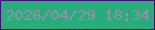 文字の大きさ：1、枠の色：410f7c、背景の色：28ad7a、文字の色：978fb2 無料ブログパーツのブログ時計