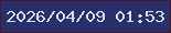 文字の大きさ：4、枠の色：411a2a、背景の色：2a2f6b、文字の色：d1e1f1 無料ブログパーツのブログ時計