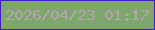 文字の大きさ：4、枠の色：411dc1、背景の色：7ea76e、文字の色：b5a4ab 無料ブログパーツのブログ時計