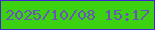 文字の大きさ：4、枠の色：4124d4、背景の色：3cd111、文字の色：6953bd 無料ブログパーツのブログ時計