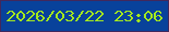 文字の大きさ：1、枠の色：41285c、背景の色：08429b、文字の色：a4e81e 無料ブログパーツのブログ時計
