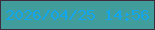 文字の大きさ：1、枠の色：412a3c、背景の色：409d9b、文字の色：14a6ee 無料ブログパーツのブログ時計