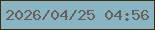 文字の大きさ：3、枠の色：412d03、背景の色：88b4c3、文字の色：6a5f53 無料ブログパーツのブログ時計