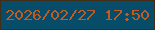 文字の大きさ：2、枠の色：412e18、背景の色：074d69、文字の色：bf5c24 無料ブログパーツのブログ時計