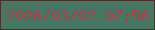 文字の大きさ：4、枠の色：413429、背景の色：457763、文字の色：b53c47 無料ブログパーツのブログ時計