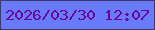 文字の大きさ：3、枠の色：413767、背景の色：697bfd、文字の色：6c0091 無料ブログパーツのブログ時計