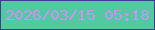 文字の大きさ：2、枠の色：413d8c、背景の色：52c8a3、文字の色：cd92f3 無料ブログパーツのブログ時計