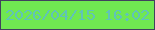 文字の大きさ：2、枠の色：41425d、背景の色：70e851、文字の色：60c3b9 無料ブログパーツのブログ時計