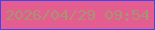 文字の大きさ：4、枠の色：4144f4、背景の色：e45d90、文字の色：a79470 無料ブログパーツのブログ時計