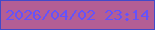 文字の大きさ：4、枠の色：414aca、背景の色：b35e95、文字の色：6552fa 無料ブログパーツのブログ時計