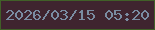 文字の大きさ：2、枠の色：416028、背景の色：3f242f、文字の色：7a8ca2 無料ブログパーツのブログ時計