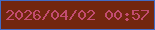 文字の大きさ：5、枠の色：416bc4、背景の色：72260f、文字の色：c24c70 無料ブログパーツのブログ時計