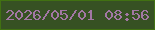文字の大きさ：3、枠の色：417112、背景の色：365123、文字の色：a277a4 無料ブログパーツのブログ時計