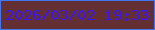 文字の大きさ：3、枠の色：4177f3、背景の色：632f32、文字の色：3b17f1 無料ブログパーツのブログ時計