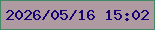 文字の大きさ：1、枠の色：418a64、背景の色：af9aa1、文字の色：160173 無料ブログパーツのブログ時計