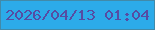 文字の大きさ：3、枠の色：418aa9、背景の色：2cabe9、文字の色：564ca3 無料ブログパーツのブログ時計