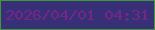 文字の大きさ：4、枠の色：419640、背景の色：373076、文字の色：752688 無料ブログパーツのブログ時計