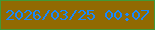 文字の大きさ：3、枠の色：419937、背景の色：916a02、文字の色：1888fd 無料ブログパーツのブログ時計