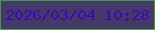 文字の大きさ：3、枠の色：419d40、背景の色：443969、文字の色：3b0ab3 無料ブログパーツのブログ時計