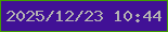 文字の大きさ：3、枠の色：419e00、背景の色：411196、文字の色：b4b2b1 無料ブログパーツのブログ時計