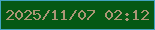 文字の大きさ：1、枠の色：41a3c0、背景の色：055814、文字の色：ab9675 無料ブログパーツのブログ時計