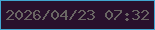 文字の大きさ：5、枠の色：41a6d1、背景の色：29112d、文字の色：696563 無料ブログパーツのブログ時計
