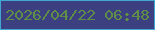文字の大きさ：4、枠の色：41a6d1、背景の色：3c3f80、文字の色：5f8f46 無料ブログパーツのブログ時計