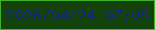 文字の大きさ：3、枠の色：41b12e、背景の色：13420a、文字の色：15257f 無料ブログパーツのブログ時計