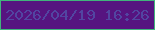 文字の大きさ：2、枠の色：41b37c、背景の色：561480、文字の色：5245a1 無料ブログパーツのブログ時計