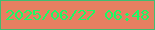 文字の大きさ：3、枠の色：41bd71、背景の色：e77f61、文字の色：1bfa64 無料ブログパーツのブログ時計