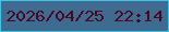 文字の大きさ：4、枠の色：41c3e5、背景の色：406b90、文字の色：490623 無料ブログパーツのブログ時計