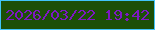 文字の大きさ：5、枠の色：41c4fa、背景の色：1c4f07、文字の色：7d18c3 無料ブログパーツのブログ時計