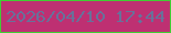 文字の大きさ：1、枠の色：41cd33、背景の色：be3072、文字の色：68719a 無料ブログパーツのブログ時計