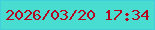 文字の大きさ：3、枠の色：41cfdb、背景の色：49dcd0、文字の色：b30820 無料ブログパーツのブログ時計
