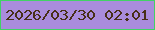 文字の大きさ：3、枠の色：41d265、背景の色：a98cdc、文字の色：482f18 無料ブログパーツのブログ時計