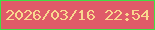 文字の大きさ：3、枠の色：41df45、背景の色：df5b68、文字の色：f9d78f 無料ブログパーツのブログ時計