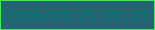 文字の大きさ：3、枠の色：41ea5c、背景の色：266372、文字の色：01746c 無料ブログパーツのブログ時計